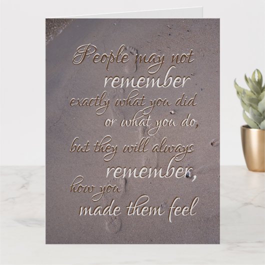 悔やみや弔慰ロスファミリー心地よい悲しみの表現 カード (小さな植物)