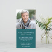 悔やみや弔慰ロス写真ジェイド葬儀サンキューカード サンキューカード (スタンド正面)