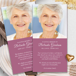 悔やみや弔慰ロス写真バイオレット葬儀サンキューカード サンキューカード