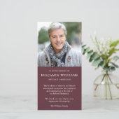 悔やみや弔慰ロス写真メルロ葬儀サンキューカード サンキューカード (スタンド正面)