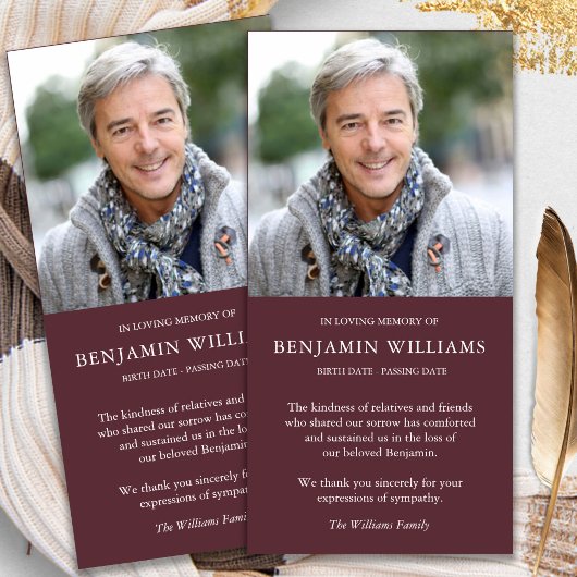 悔やみや弔慰ロス写真メルロ葬儀サンキューカード サンキューカード