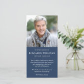 悔やみや弔慰ロス写真海軍の葬儀サンキューカード サンキューカード (スタンド正面)