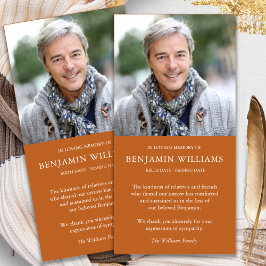 悔やみや弔慰ロス写真秋の葬儀サンキューカード サンキューカード