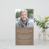 悔やみや弔慰ロス写真素朴葬儀サンキューカード サンキューカード (スタンド正面)