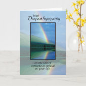 悔やみや弔慰ロズオブファーザーレインボー カード (黄色い花)