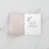 悔やみや弔慰ロビンオンピオニーサンキューカード カード (内部)