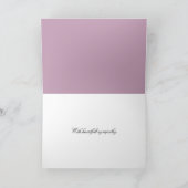 悔やみや弔慰ローズブーケオンドリー カード (内部)