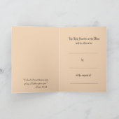 悔やみや弔慰ヴァージンメアリーカソリックのミサ提供カード カード (内部)