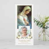 悔やみや弔慰ヴァージンメリー葬式サンキューカード (スタンド正面)