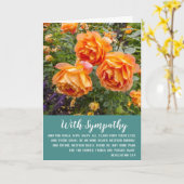 悔やみや弔慰付きクリスチャンカード聖なる書物、 経典 カード (黄色い花)