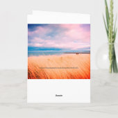 悔やみや弔慰付きクリスチャンカード カード (裏面)