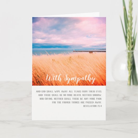 悔やみや弔慰付きクリスチャンカード カード (正面)