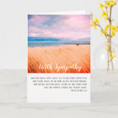 悔やみや弔慰付きクリスチャンカード カード (黄色い花)