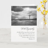 悔やみや弔慰付きクリスチャンカード カード (黄色い花)