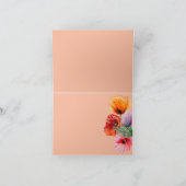 悔やみや弔慰付き水彩ポピーフラワー2 カード (内部)