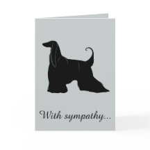 悔やみや弔慰付き：アフガン犬の紛失