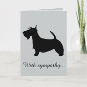 悔やみや弔慰付き:スコティッシュテリアの紛失 カード (正面)