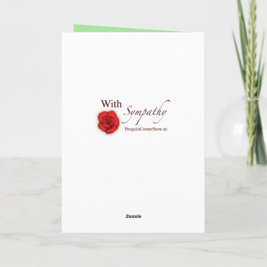 悔やみや弔慰付き：ドイツ語の短いポインタの損失 カード (裏面)