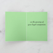 悔やみや弔慰付き:ドイツ語の短いポインタの損失 カード (内部)