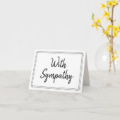 「悔やみや弔慰付き」追悼カード カード (黄色い花)