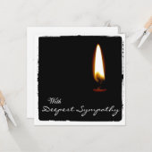 悔やみや弔慰写真カード カード (正面/裏面インサイチュ)