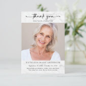 悔やみや弔慰写真カード サンキューカード (スタンド正面)