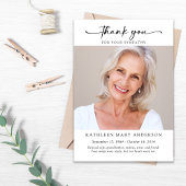 悔やみや弔慰写真カード サンキューカード