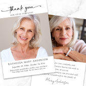 悔やみや弔慰写真カード サンキューカード