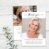 悔やみや弔慰写真カード サンキューカード