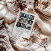 悔やみや弔慰写真コラージュ葬儀 サンキューカード