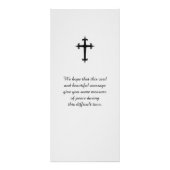 悔やみや弔慰写真メモリカード ラックカード (裏面)