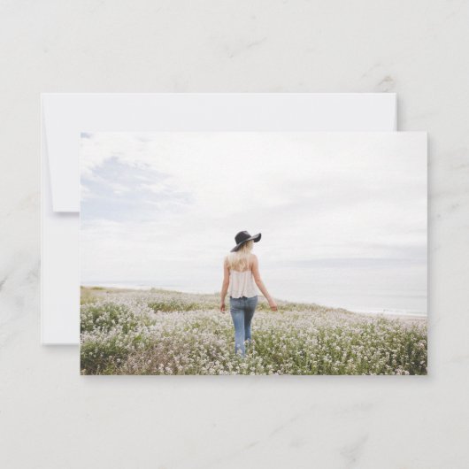 悔やみや弔慰写真ユーカリ葬儀 サンキューカード (裏面)