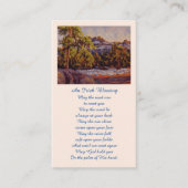 悔やみや弔慰写真記憶オイルペインティングカード 名刺 (正面)