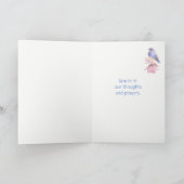 悔やみや弔慰励まし聖なる書物、 経典陽気ブルーバード カード (内部)