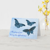 悔やみや弔慰又は哀悼シンプルの蝶自然 カード (黄色い花)