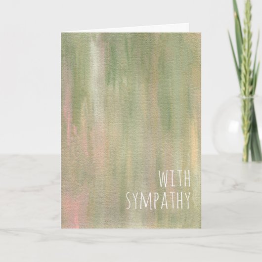 悔やみや弔慰哀悼自然絵画の カード (正面)