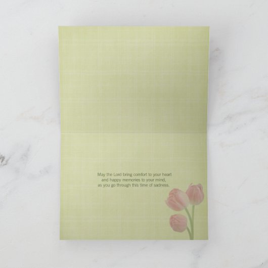 悔やみや弔慰唇 カード (内部)