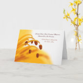 悔やみや弔慰大切メモリーズイエローリリーフラワー カード (黄色い花)