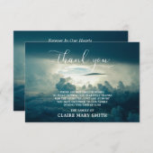 悔やみや弔慰天国サンキューメモリアル葬儀の写真 サンキューカード (正面/裏面)