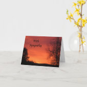 悔やみや弔慰威厳のあるカード カード (黄色い花)