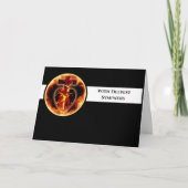 悔やみや弔慰宗教カトリック十字架聖三位一体 サンキューカード (正面)