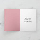 悔やみや弔慰小さな女の子オンさくらんぼツリースイング カード (内部)