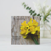 悔やみや弔慰平文グリーティングカード カード (スタンド正面)