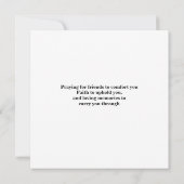 悔やみや弔慰平文グリーティングカード カード (裏面)