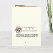 悔やみや弔慰弔問聖なる書物、 経典宗教赤バラ カード (裏面)