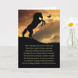 悔やみや弔慰悲嘆に暮れる愛する一馬の損失 カード