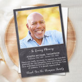 悔やみや弔慰愛素朴記憶の写真葬儀 サンキューカード