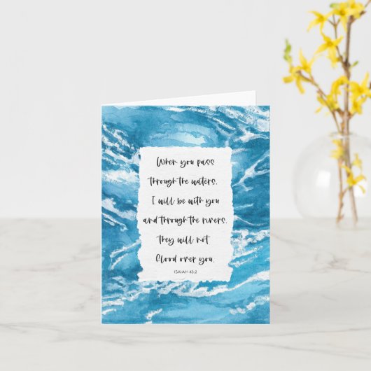 悔やみや弔慰感動的聖なる書物、 経典バイブル海 カード (黄色い花)