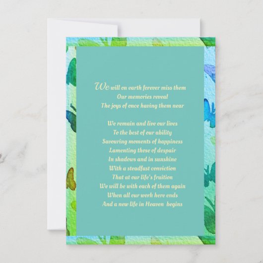 悔やみや弔慰感謝していは2ドル未満のデジタルユニーク 案内状 (正面)