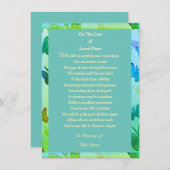 悔やみや弔慰感謝していは2ドル詩の下でデジタル 案内状 (正面/裏面)